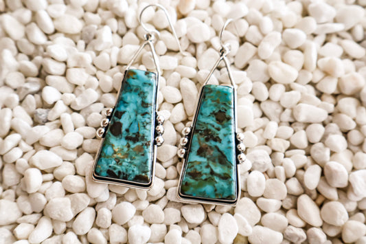 Trapezoid Slab Earrings