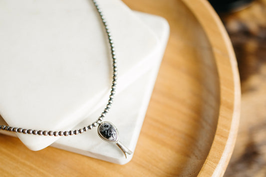 White Buffalo Blossom Necklace