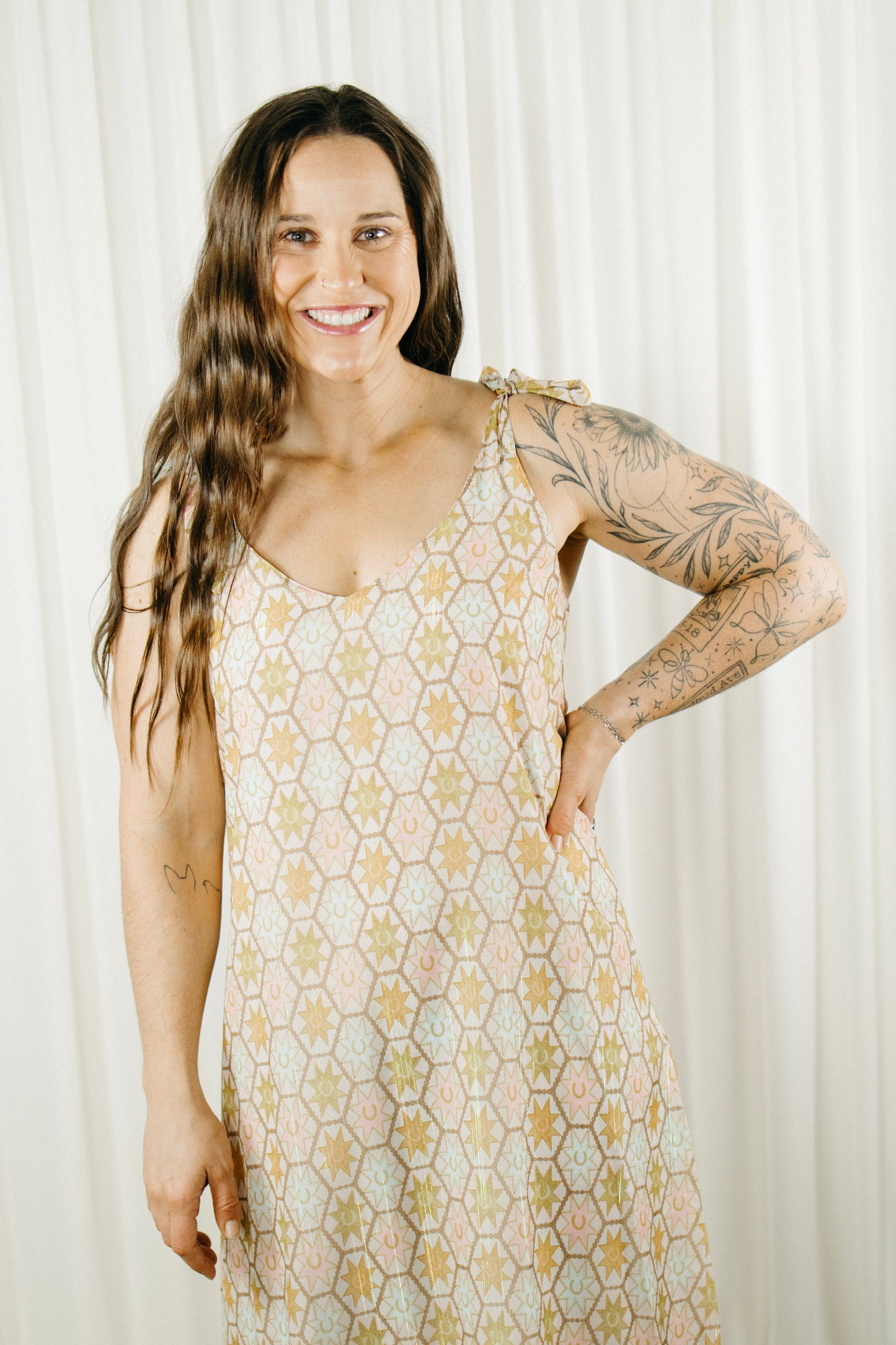Clara Tied-Up Dress