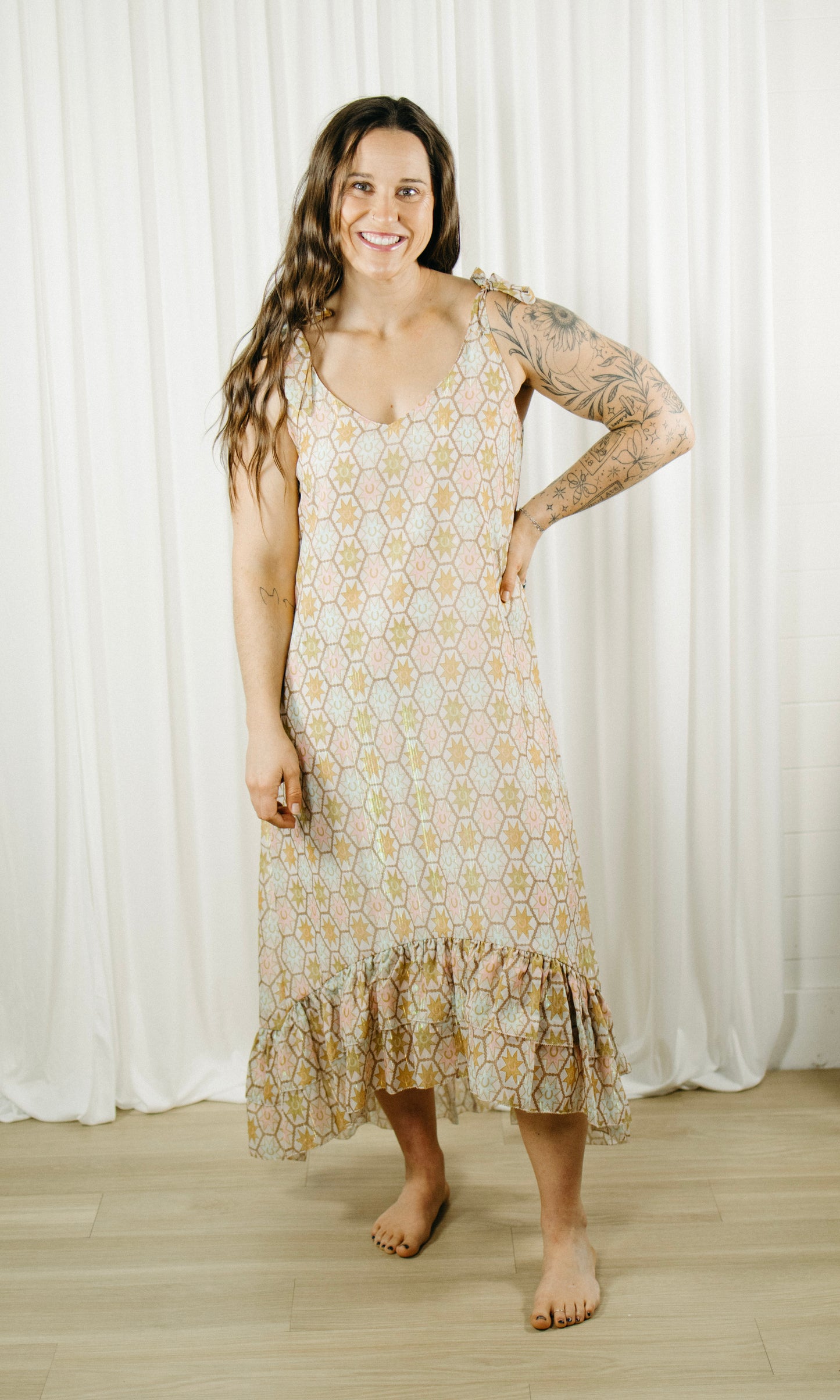 Clara Tied-Up Dress