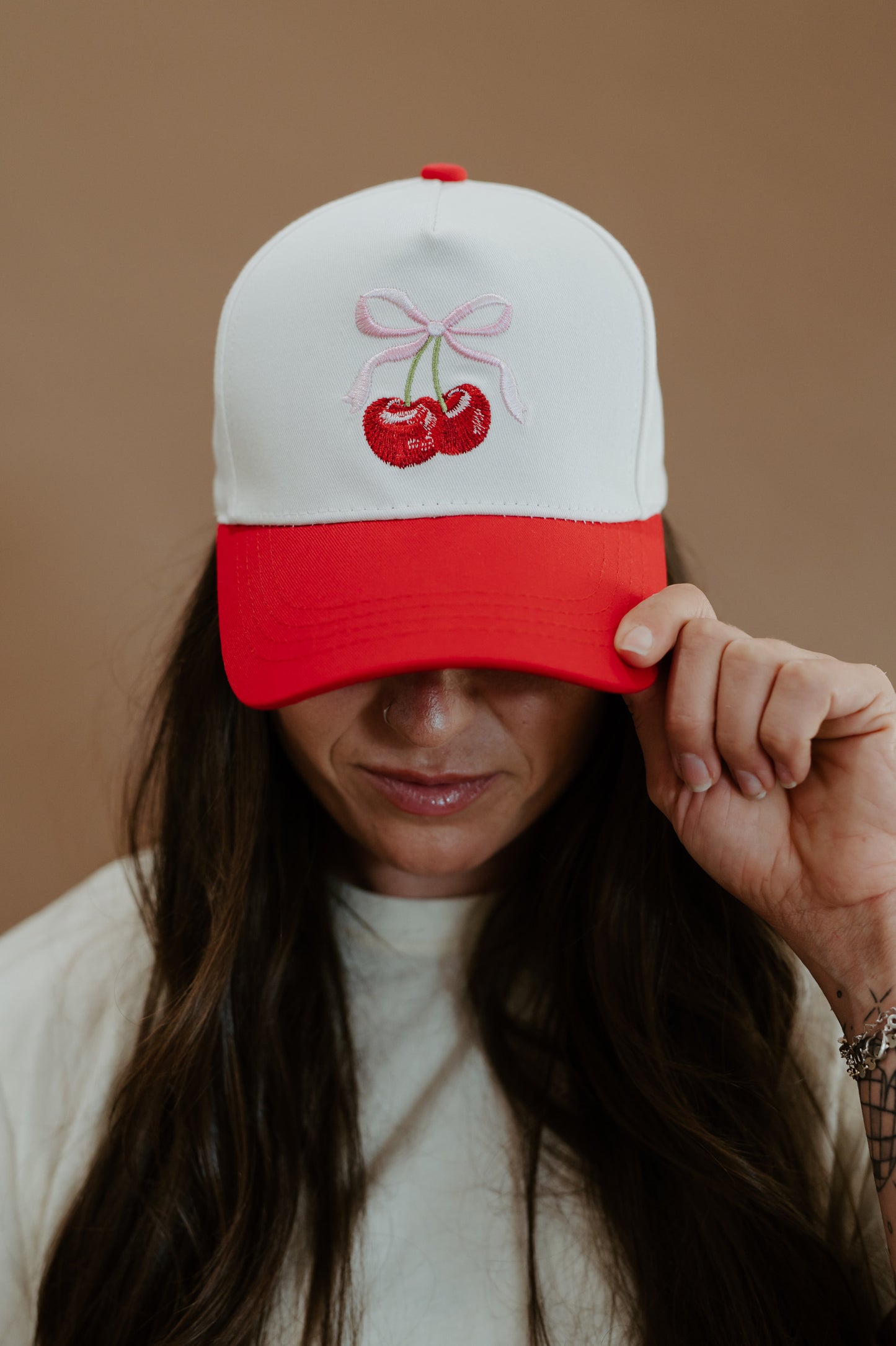 Cherry Bow trucker