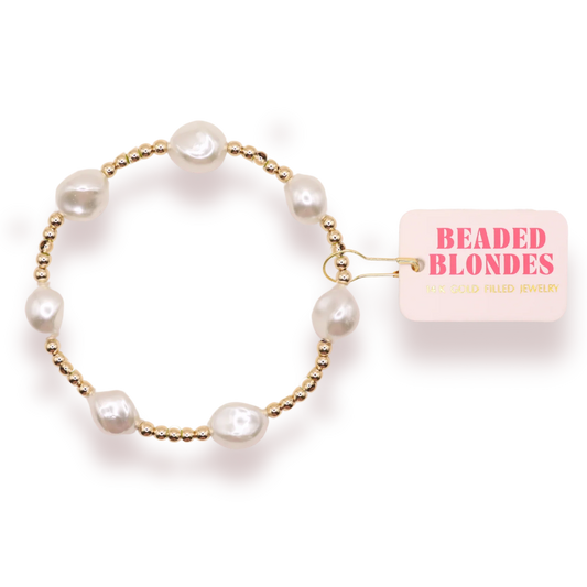 Beaded Blondes Gold Sadie Bracelet