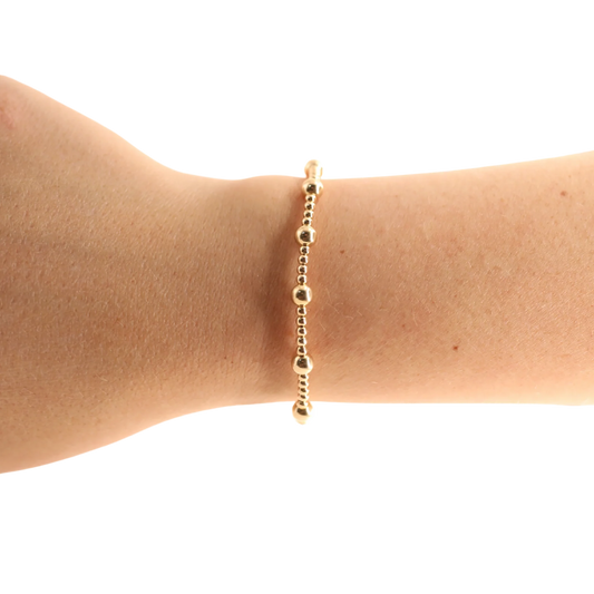 Beaded Blondes June Gold Bracelet