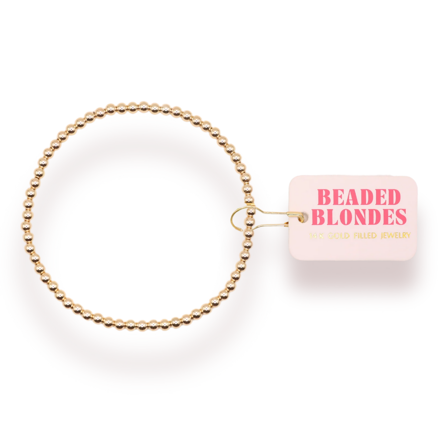 Beaded Blondes 3MM Gold Bracelet