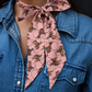 Muted Rose Pink Cowgirl Silk Twilly
