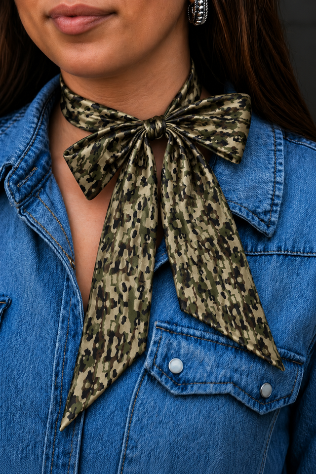 Classic Camo Silk Twilly