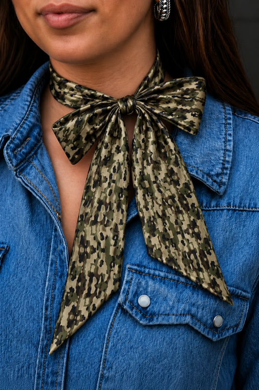 Classic Camo Silk Twilly