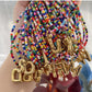 Gold Letter Beaded Necklace