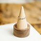 Greek Floral Stacker Ring