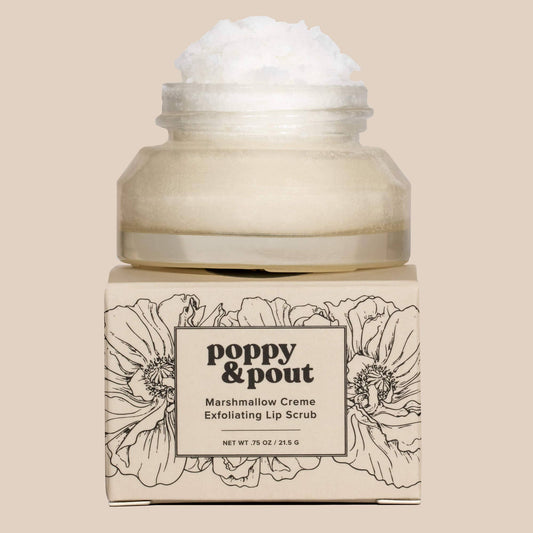 Poppy & Pout Lip Scrub Marshmallow Creme