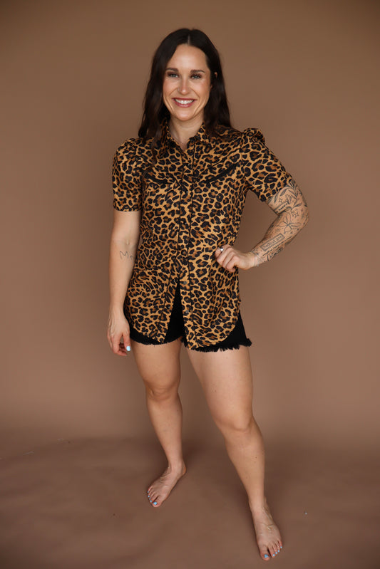 Leopard Queen Pearl Snap