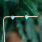 Kingman Heart Studs