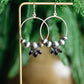 Onyx Pearl Hoops