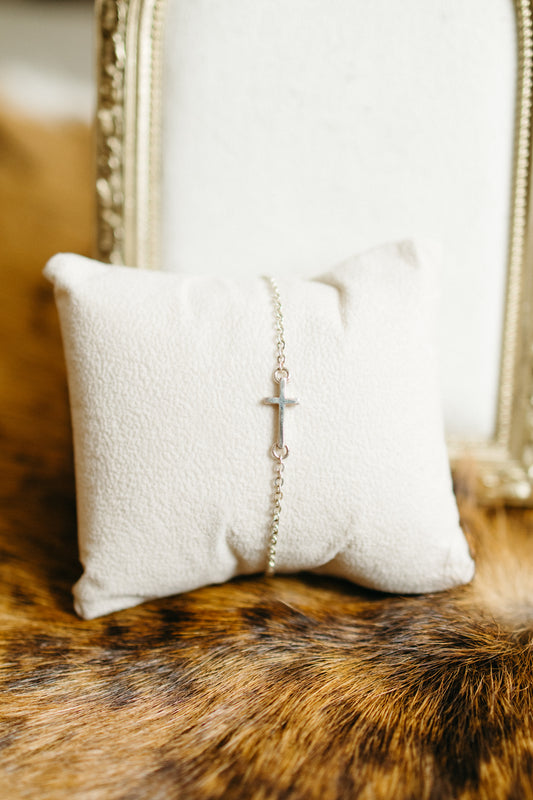 Dainty Cross Bracelet