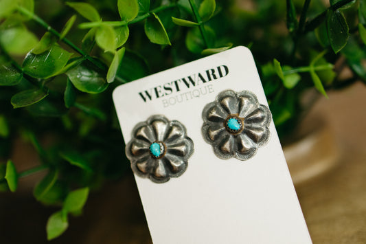 Flower Concho Studs
