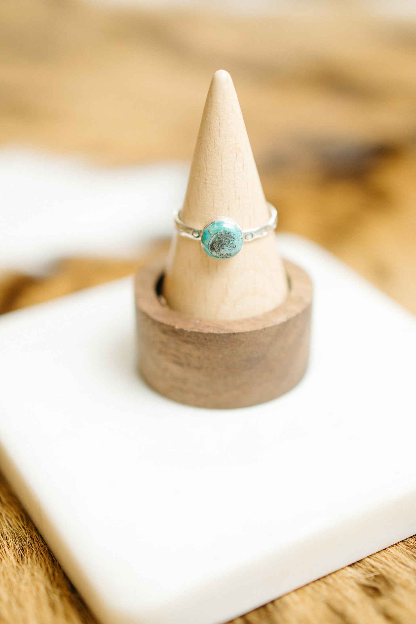 Dainty Circle Stamped Band