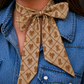 Cowboy Boots, Saddles, & Rope Silk Twilly