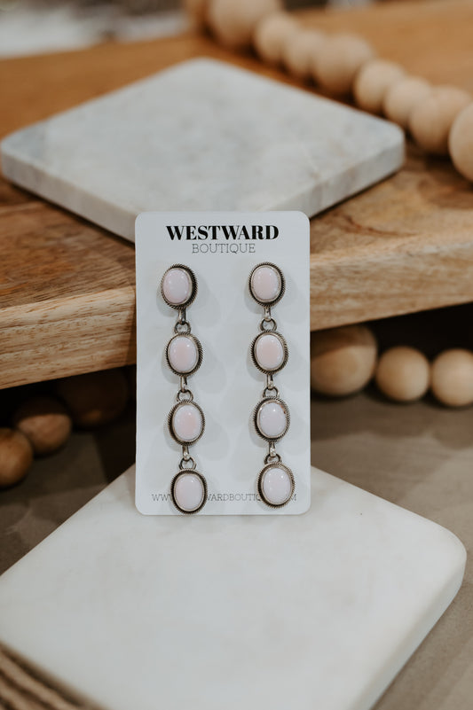 Pink Conch Earrings