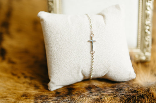 Dainty Cross Bracelet