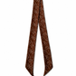 Brown Horseshoe & Rope Silk Twilly