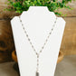 Pearl Lariat with Pendant