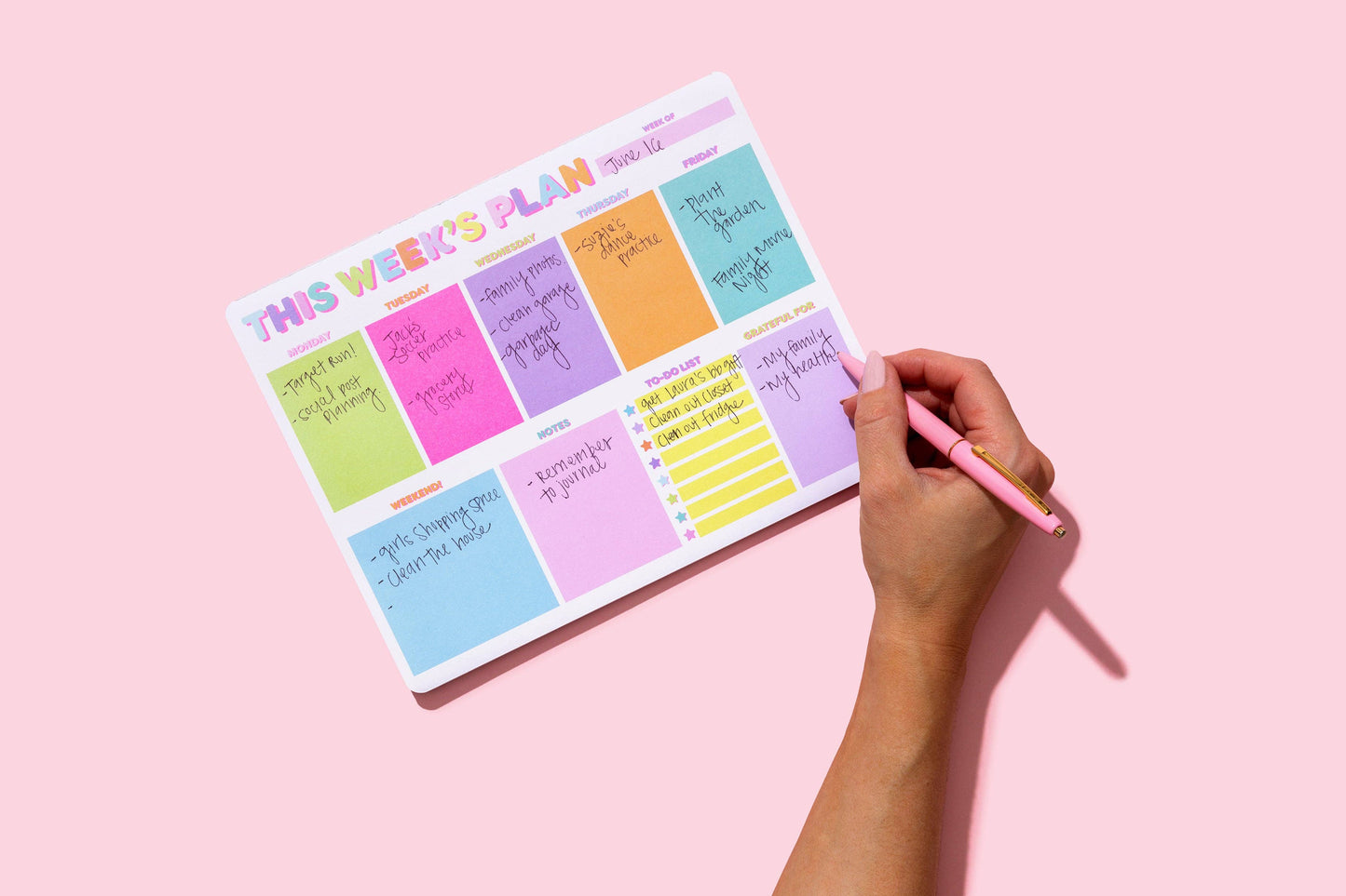 Weekly Planner Pad- "This Week's Plan"