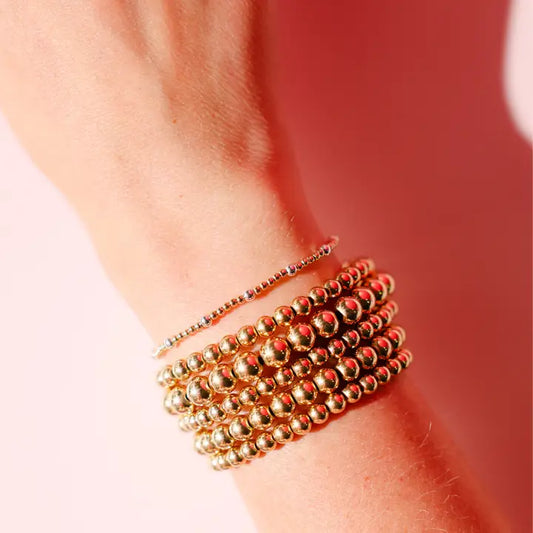 Beaded Blondes Dainty June Gold Bracelet