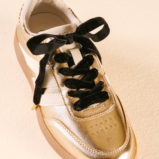 Step It Up Shoelaces-Velvet Black