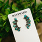 Half Cluster Turquoise Earring
