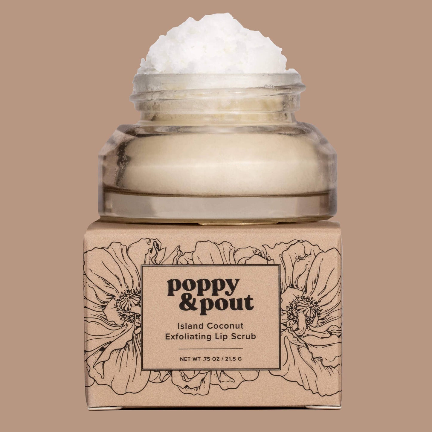 Poppy & Pout Lip Scrub Island Coconut
