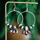 Dahlia Rose Hoop Earrings