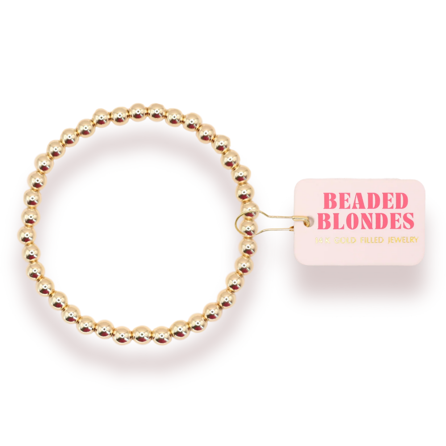 Beaded Blondes 5MM Gold Bracelet