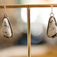 WHITE BUFFALO TRIANGLE EARRINGS