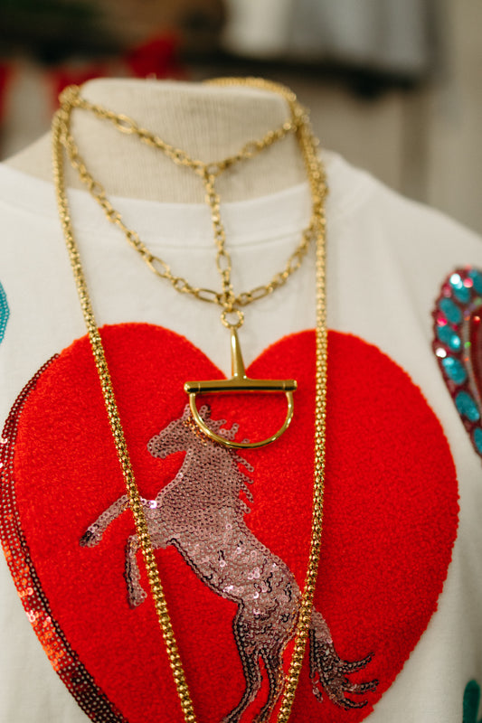 Large Horsebit Necklace