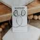 Circle White Buffalo Stud Hoops