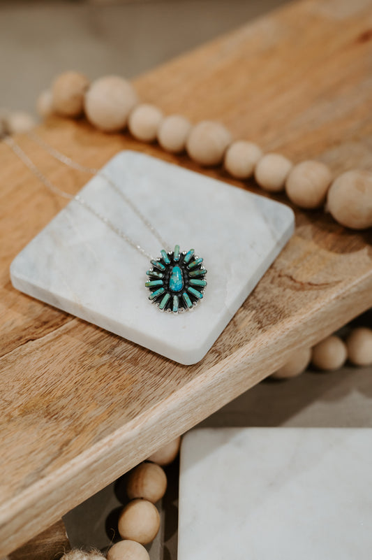 Oval Cluster Necklace