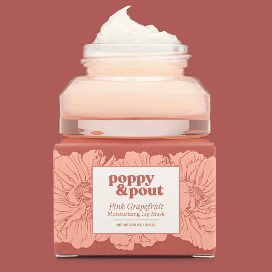 Poppy & Pout Lip Mask Pink Grapefruit