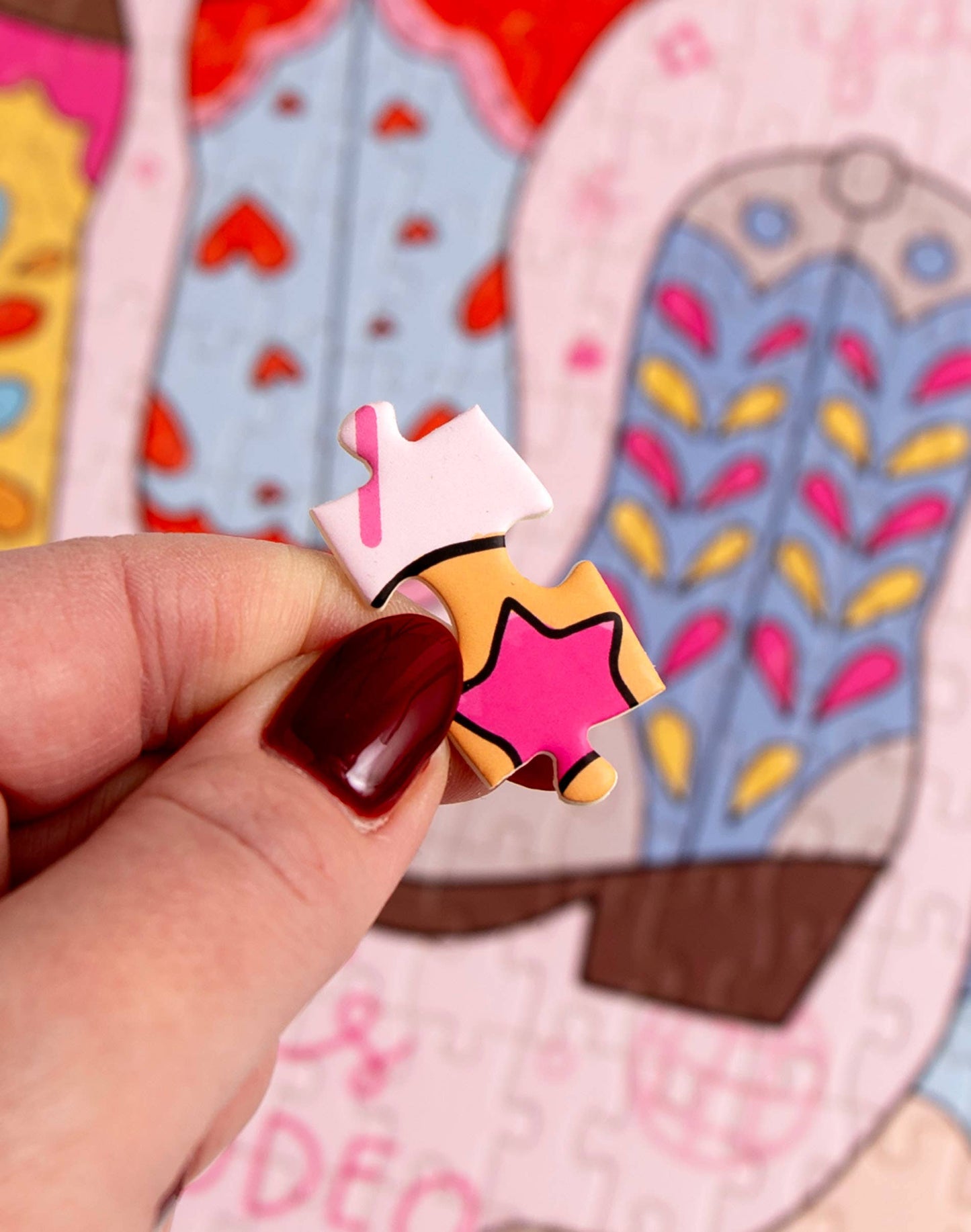 Western Cowgirl Boots Puzzle