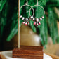 Dahlia Rose Hoop Earrings