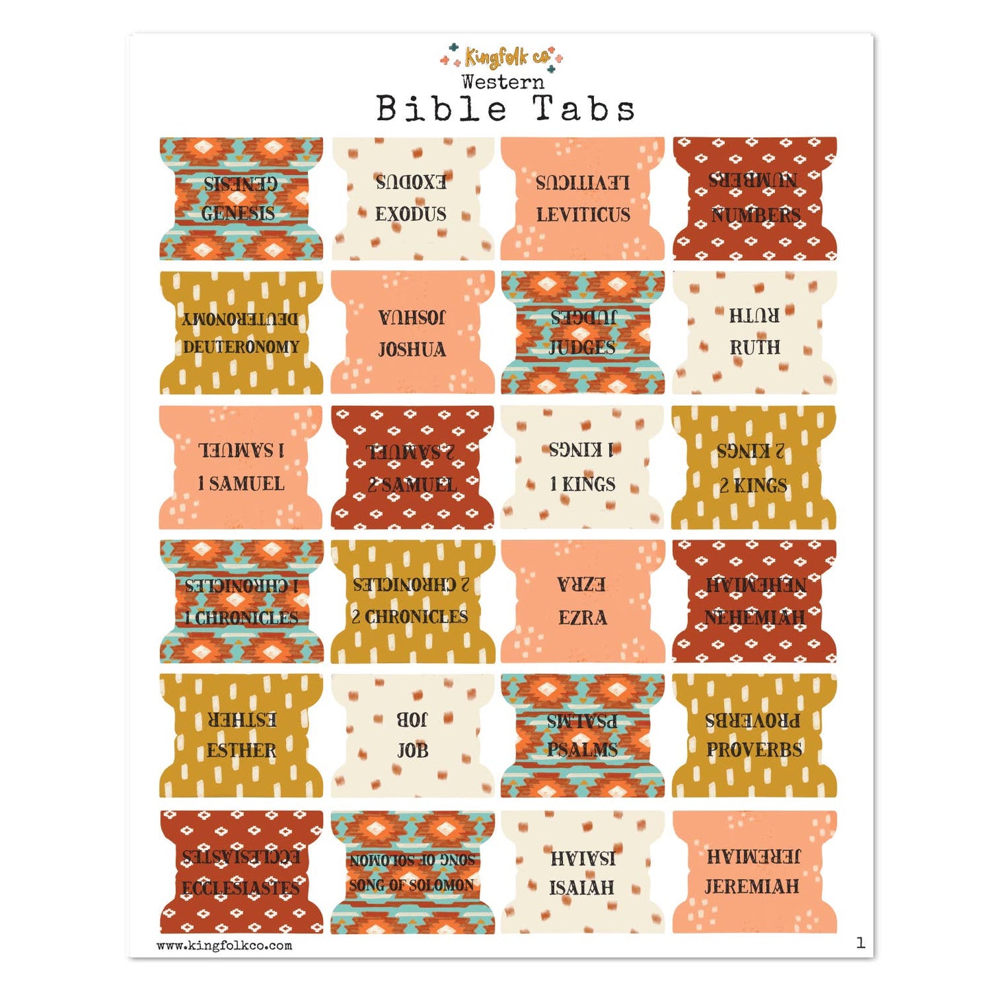 KingFolk Bible Tabs