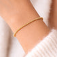 Beaded Blondes 2MM Gold Bracelet