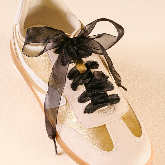 Step It Up Shoelaces-Sheer Black