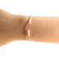 Beaded Blondes ILY Pearl Gold Bracelet