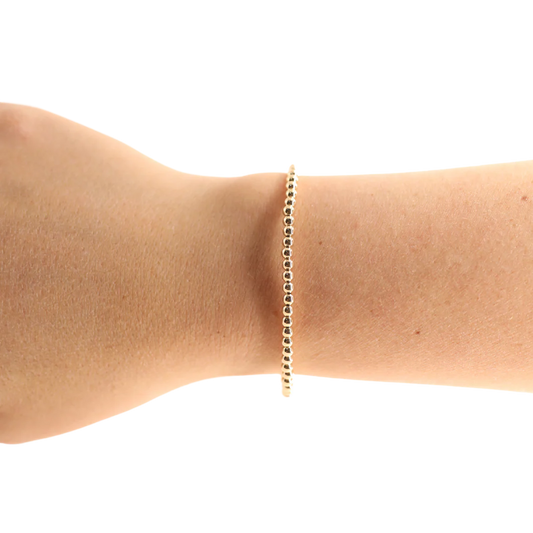 Beaded Blondes 3MM Gold Bracelet