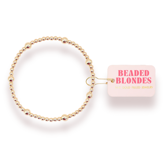 Beaded Blondes Olive Bracelet