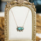 Oval Triple Flower Necklace