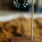 Half Cluster Turquoise Earring