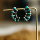 Half Cluster Turquoise Earring