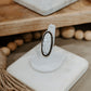 White Buffalo Adjustable Ring