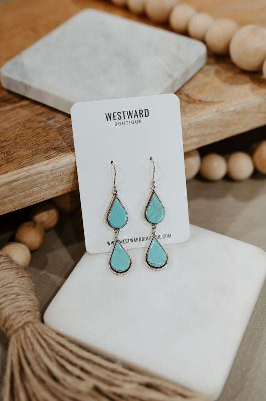 Double Teardrop Earrings